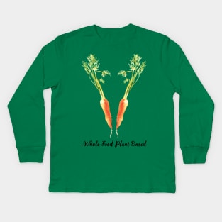 Whole Foods Plant Based Carrots Kids Long Sleeve T-Shirt